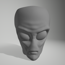 alien matte - polymer nost3r mate extraterrestrial martian green 3d print model - Mito3D