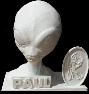 alien paul base litho fashion 3d print model - Mito3D
