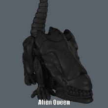 alien queen easy print no support art 20th century model movie sculpture supportless xenomorph 3d print model - Mito3D