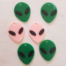 alien rings jewelry earrings hoops aritos martian aliens 3d print model - Mito3D