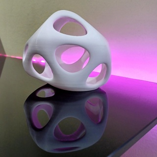 alien rock cellular sculpture home decor planter vase texture holes art 3d print model - Mito3D