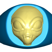 extraterrestre sceau bague redimensionnement instructions bijoux 3d print model - Mito3D