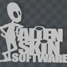alien skin logo çeşitli oyuncak 3d print model - Mito3D