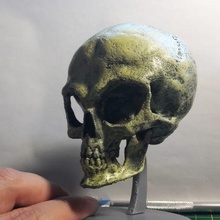 alien skull printable stl prop x files 3d print model - Mito3D