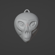 alien skull keychain allien 3d print model - Mito3D