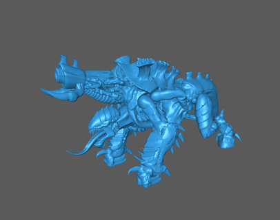 alien space bugs - flamer bug Game 28 mm miniature tabletop wargame biomass hive mind swarm sci-fi presupported pyrovore acid maw 3d print model - Mito3D