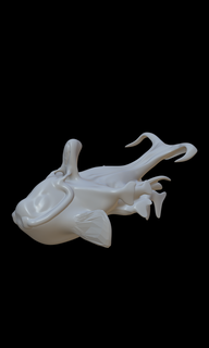 alien space koi art fine fish whale ufo ufohno 3d print model - Mito3D