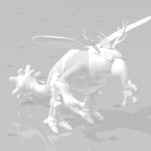 alien species art monster creature 3d print model - Mito3D