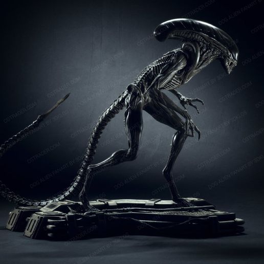 alien walking 3D print model - Mito3D