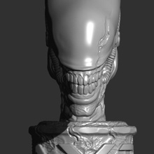 alieno xenomorfo arte statua avp hr giger fantasia 3d print model - Mito3D