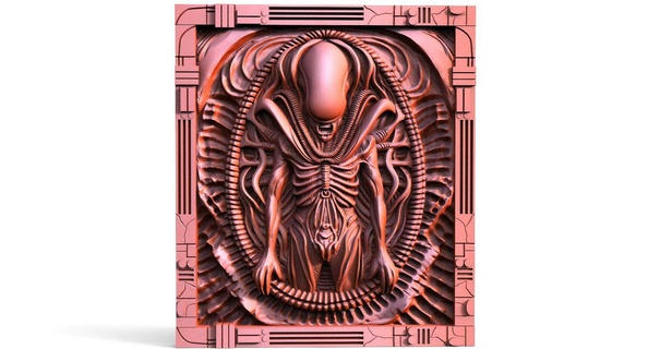 alien xenomorph cnc 3d print model - Mito3D