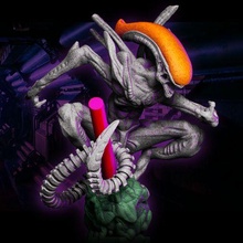 alieno xenomorfo penna titolare supporto arte alieni film collezionabile orrore matita porta scifi statua 3d print model - Mito3D