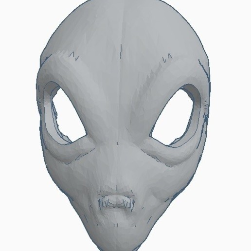 alienmask1 verschiedene Außerirdische fliegende Untertasse ufo area 51 das Area51 Alptraum et alien cosplay Kostüm Gesicht - Spielzeug Maske 3D print model - Mito3D