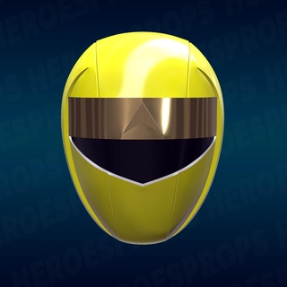 alienranger yellow helmet cosplay stl power rangers kakuranger tokustasu mmpr red ranger black white aquitar 3d print model - Mito3D