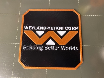 alienígenas weyland yutani montanha russa estrangeiro Weyland Yutani bebida 3d print model - Mito3D