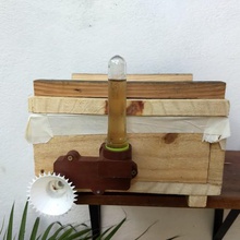 alimentador roso para abelhas - alimentatore di ape strumento abelha nativa bee 3d print model - Mito3D