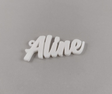 Aline anahtarlık isim hizalamak kolye gadget mücevher deko çocuk 3d print model - Mito3D