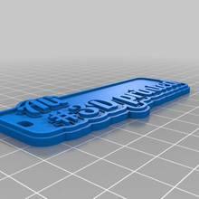ali customized keychains 3d print model - Mito3D