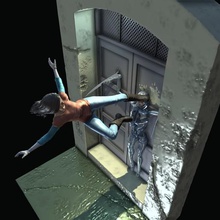 alita smashing nyssiana divers diorama le cyberpunk cyborg alitabattleangel alyta 3d print model - Mito3D