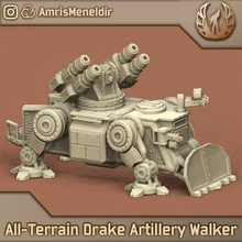 all terrain drake artiglieria camminatore Lernean anti air 3d print model - Mito3D