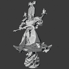 all dust exalted sorcerer 2 disc tzeentch game chaos thousand sons games 3d print model - Mito3D
