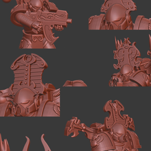 toutes les poussières têtes jeu space marines du chaos mille fils warhammer40k jeux 3d print model - Mito3D
