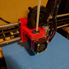 all one x carriage lite6 mount tool bowden e3d 3d printer parts 3d print model - Mito3D