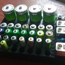 todos los tipos de almacenamiento la batería casa pila recargable 3d print model - Mito3D