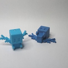 aliviar llavero impresión sitio Minecraft 3d print model - Mito3D