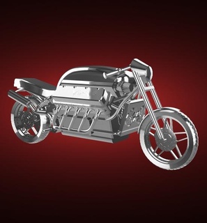 allen scierie vipère v10 moto bicyclette moteur vélo two wheeled véhicule motard sport vitesse turbo roadster hachoir 3d print model - Mito3D