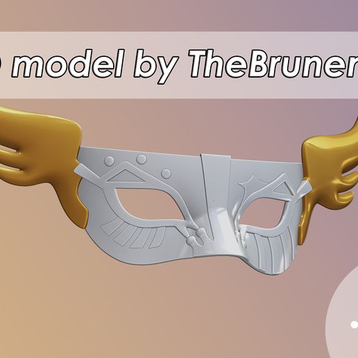 allen walker mask gray-man cosplay 3d print model 3D print model - Mito3D