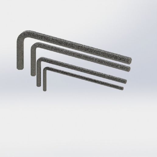 Allen anahtarlar 3D print model - Mito3D