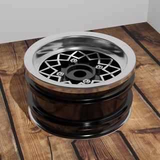 alley cat style wheel tamiya mf-01x chassis wheels alleycat escort ford mini rc model scale alloy stl printable 3d print model - Mito3D