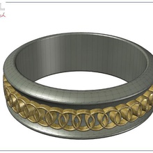 aliança jóias anéis anel o casamento jewlery presente bijoux 3d print model - Mito3D