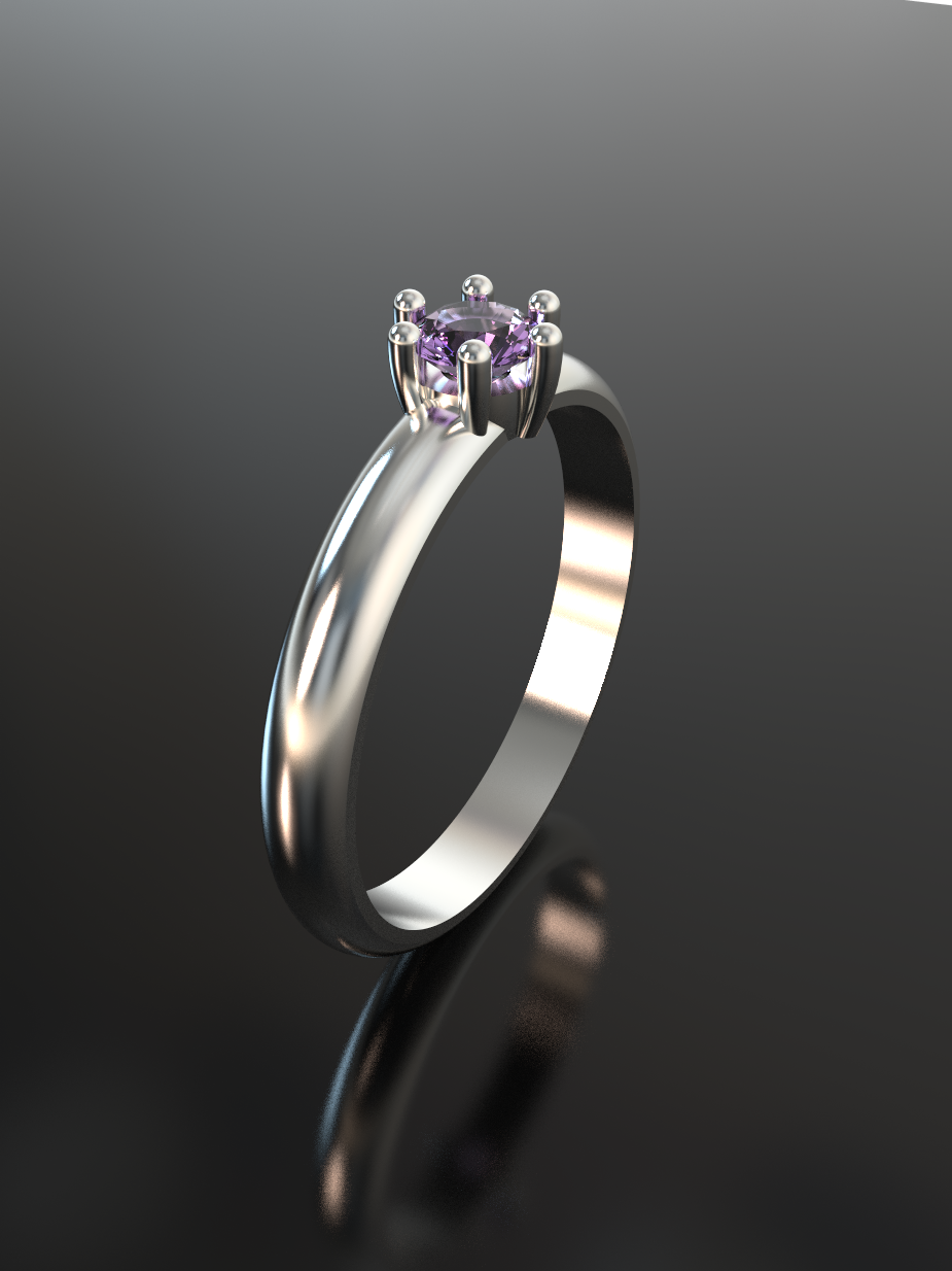 Alianza anillo plata oro joyería joya Moda 3d 3D print model - Mito3D