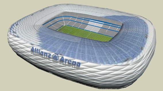 allianz Arena Bayern München Stadion Fußball 2022 3d print model - Mito3D