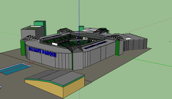 allianz Parque Palmeiras Stadion verwenden 2023 Fußball nfl nba mlb nhl Brasilien 3d print model - Mito3D