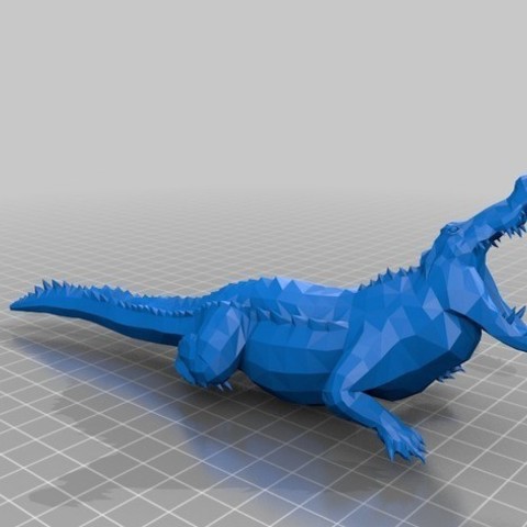 alligator art la nature de forêt les animaux 3D print model - Mito3D