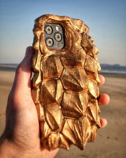 jacaré estalando tartaruga Concha Iphone caso bainha capa celular iphone12 animal 3d print model - Mito3D