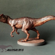 allosaurus a arte figura brinquedo dinossauro animais 3d print model - Mito3D