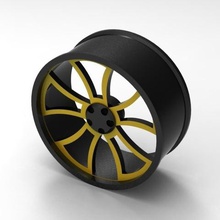 cerchio in lega modello 3d di stampa strumento automotive auto design industriale La la 3d print model - Mito3D