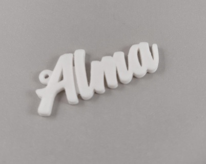 Alma anahtarlık isim ruh kolye gadget mücevher deko çocuk 3d print model - Mito3D