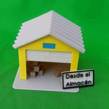 almacen-Lager verschiedene - Spielzeug Modell store Lager Haus 3d print model - Mito3D