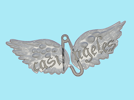 almost angels keychain brunette chris 3d print model - Mito3D