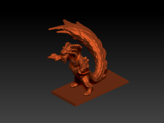 almudron jogos monstro caçador dnd caçadores wyvern dragão tampo mesa mundo rpg inimigo caçando campanha masmorras dragões d 3d print model - Mito3D