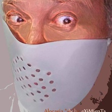 alocasia transverse mask dyby tpu mask gadget alocasia mask tpu 3d print model - Mito3D