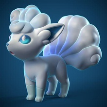 alolan vulpix pokemon 3d print model - Mito3D