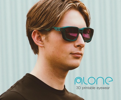 alone - mod5 sunglasses stl 3d print model - Mito3D