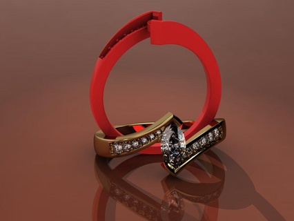 sozinho joalheria anel 3d print model - Mito3D