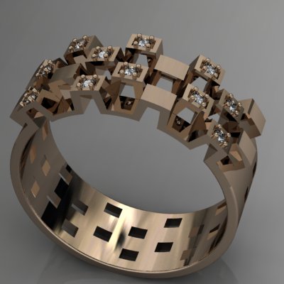 aloony ring 3D print model - Mito3D